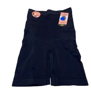 Shapermint High Waisted Shaper Shorts Womens M/L Black Shapewear Compression New